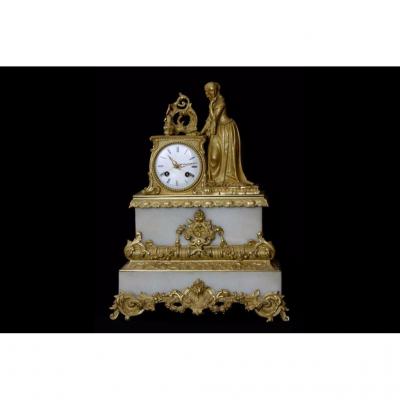 Bronze Gold And Marble Clock