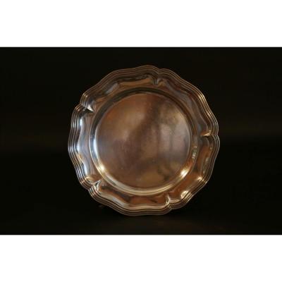 Silver Metal Serving Dish