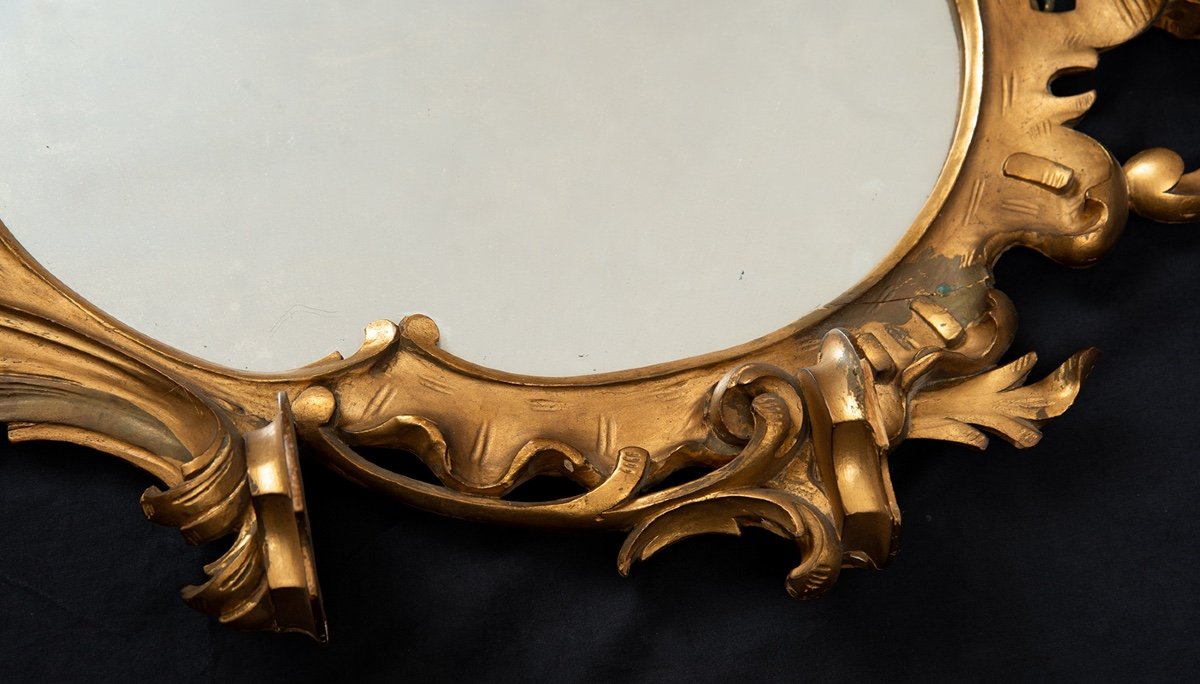 Pair Of Antique Mirrors. 19th Century Period.-photo-3