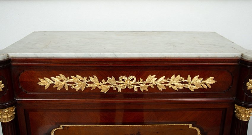 French Napoleon III Sideboard From The Second Half Of The 19th Century In The Manner Of “vernis-photo-2