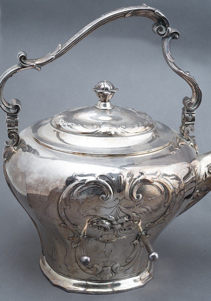 Antique Edwardian Samovar In Sheffield Belonging To The Second Half Of The 19th Century.-photo-4