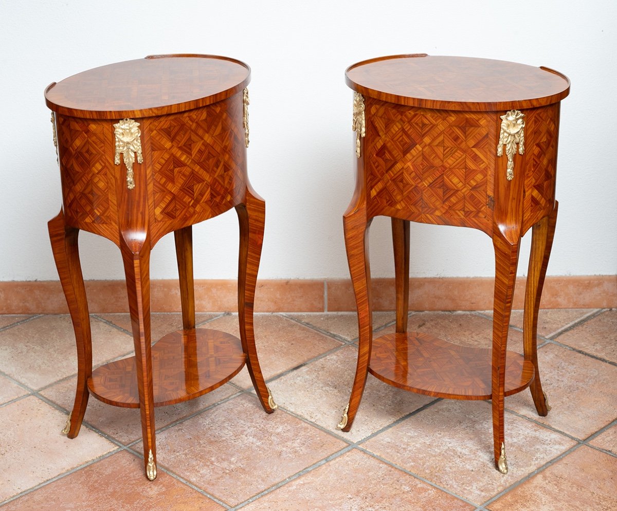 Pair Of Antique French Bedside Tables, Early 20th Century.-photo-1