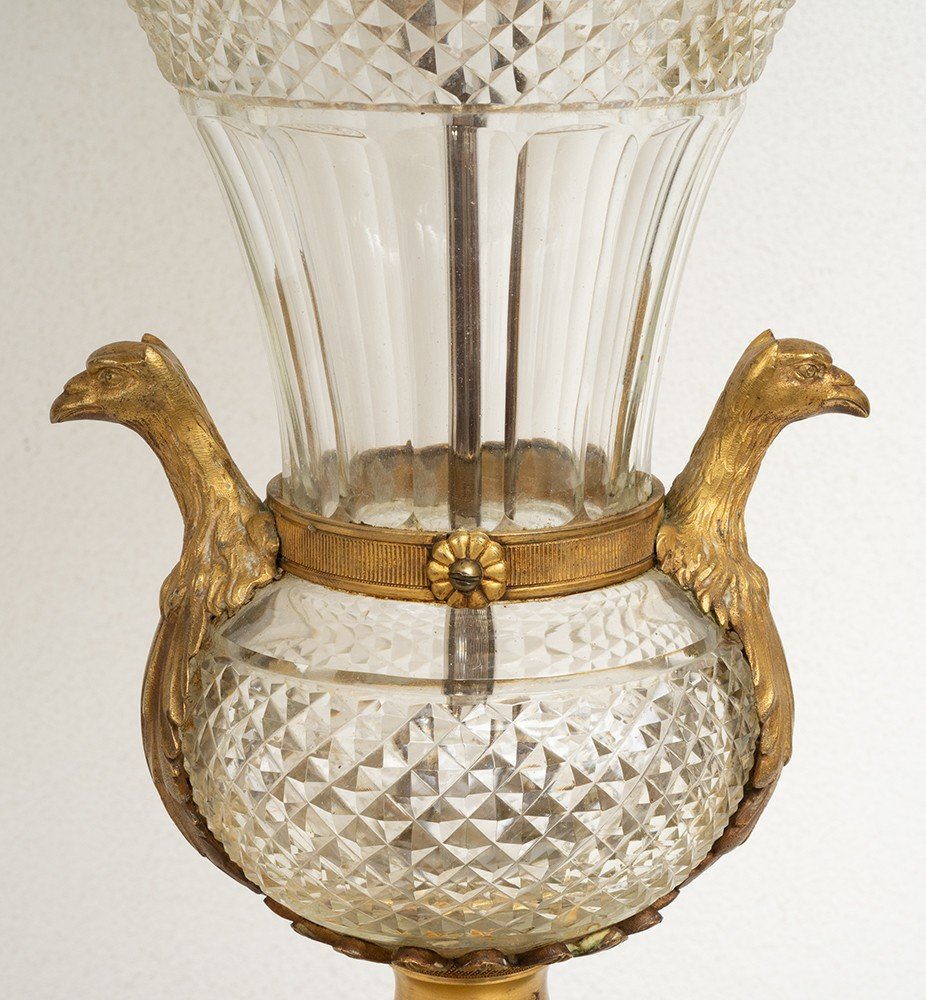 Antique French Empire Lamp, 19th Century Period.-photo-2