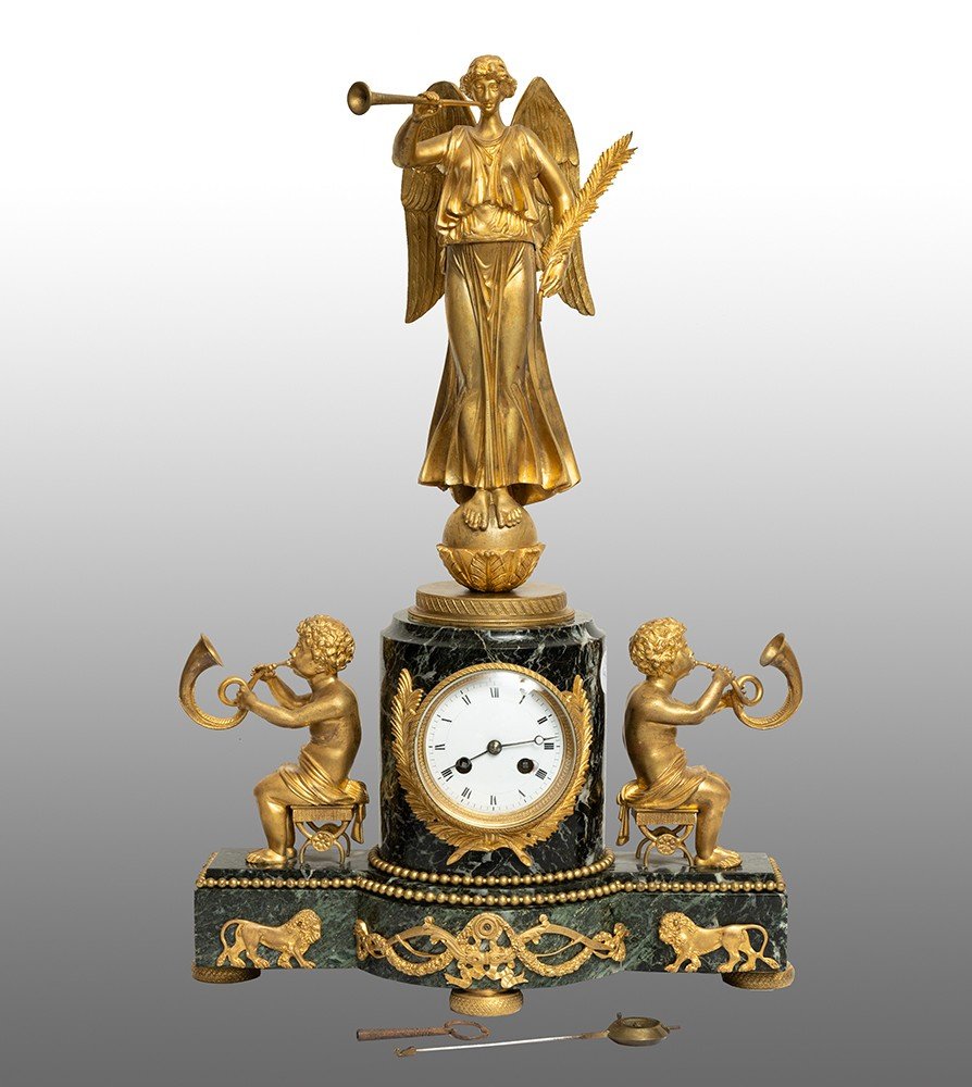 Antique Napoleon III French Clock 19th Century Period.