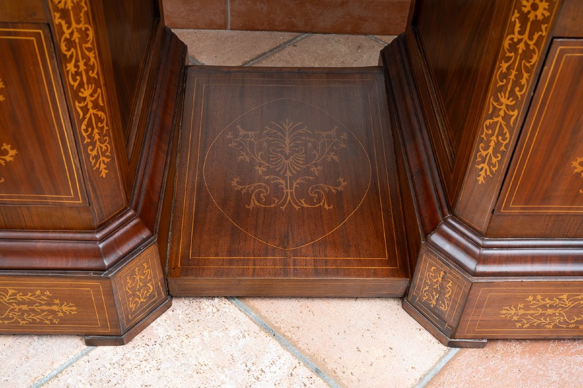 Smith Neapolitan Desk In Walnut.-photo-1