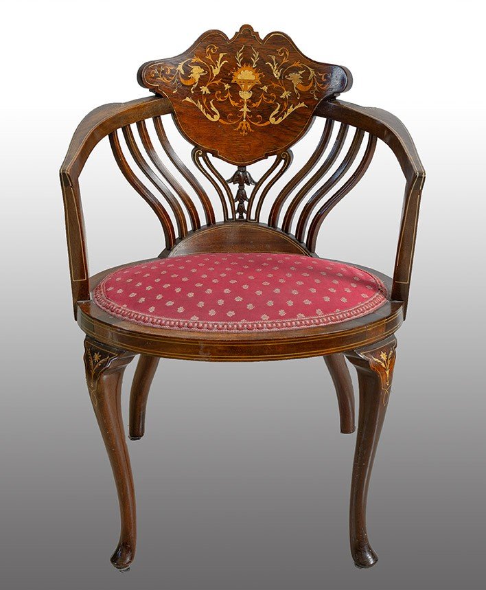 Fauteuil édouardien Antique, Angleterre Du 19ème Siècle.