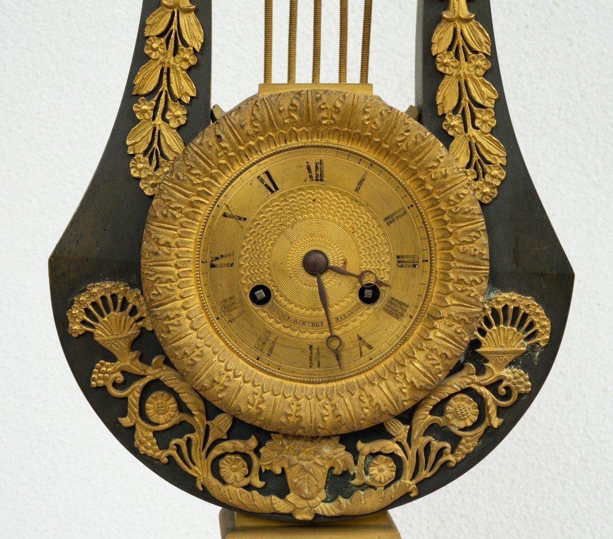 Antique Empire Clock From France, Early 19th Century.-photo-2