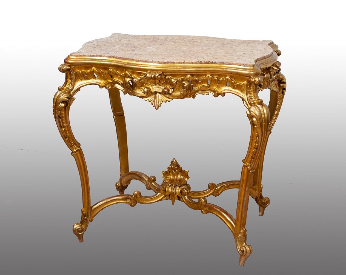 Petit Table Ancienne Napolitaine Louis Philippe, époque 19ème Siècle.