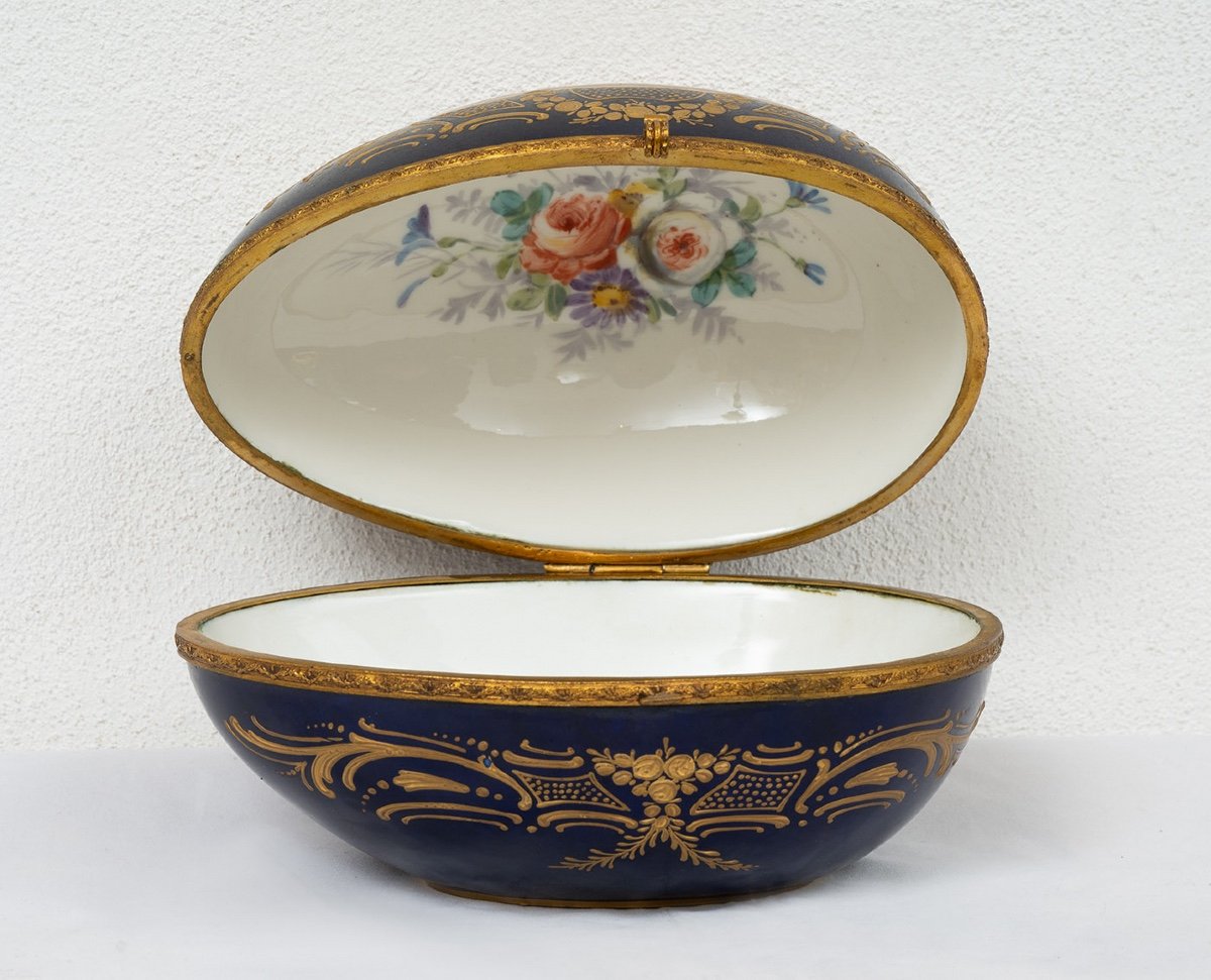 Antique Napoleon III Sevres Porcelain Jewelry Box Signed "e.froger". 19th Century.-photo-2