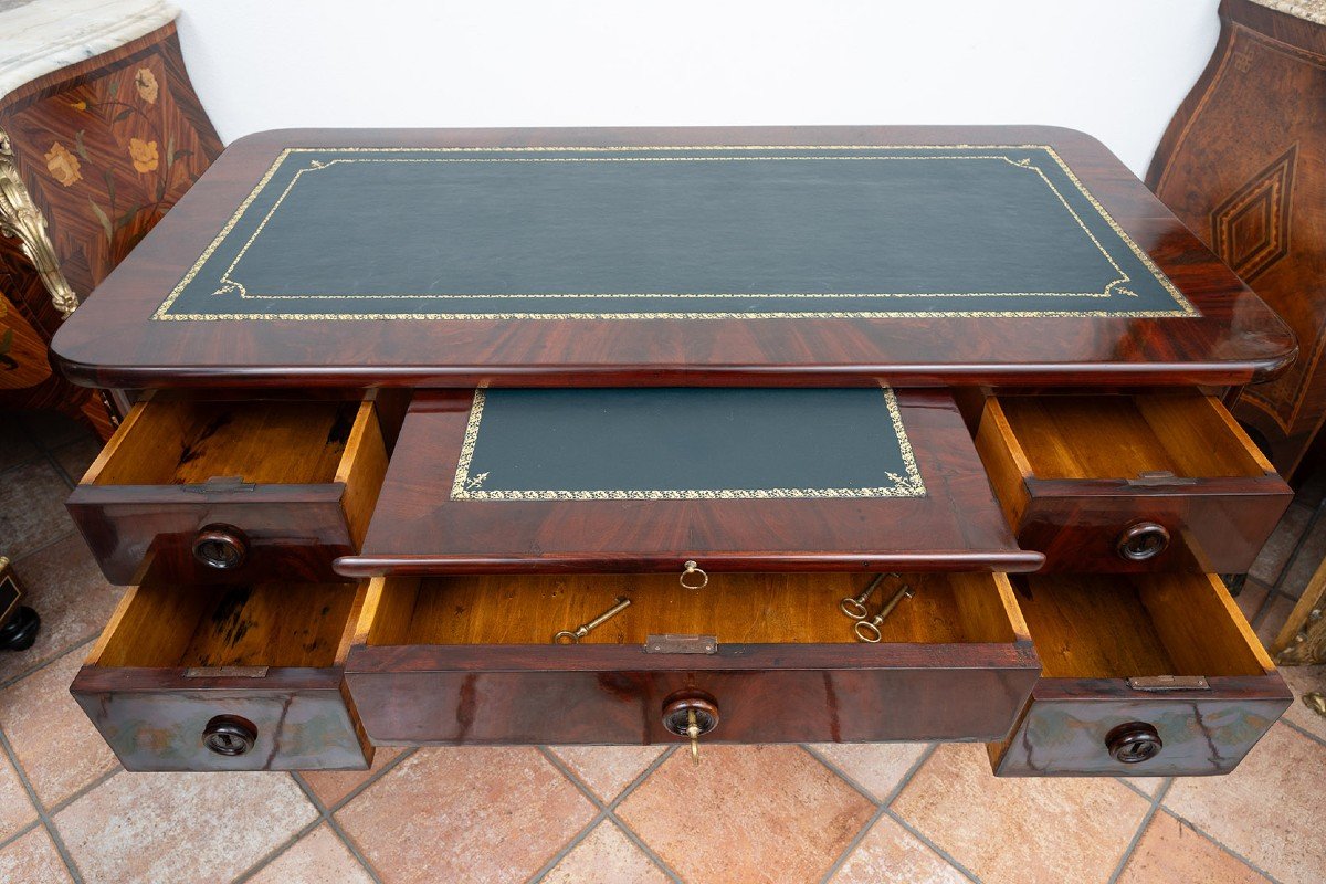 Bureau Ancien Napolitain Louis Philippe, XIXe Siècle.-photo-4