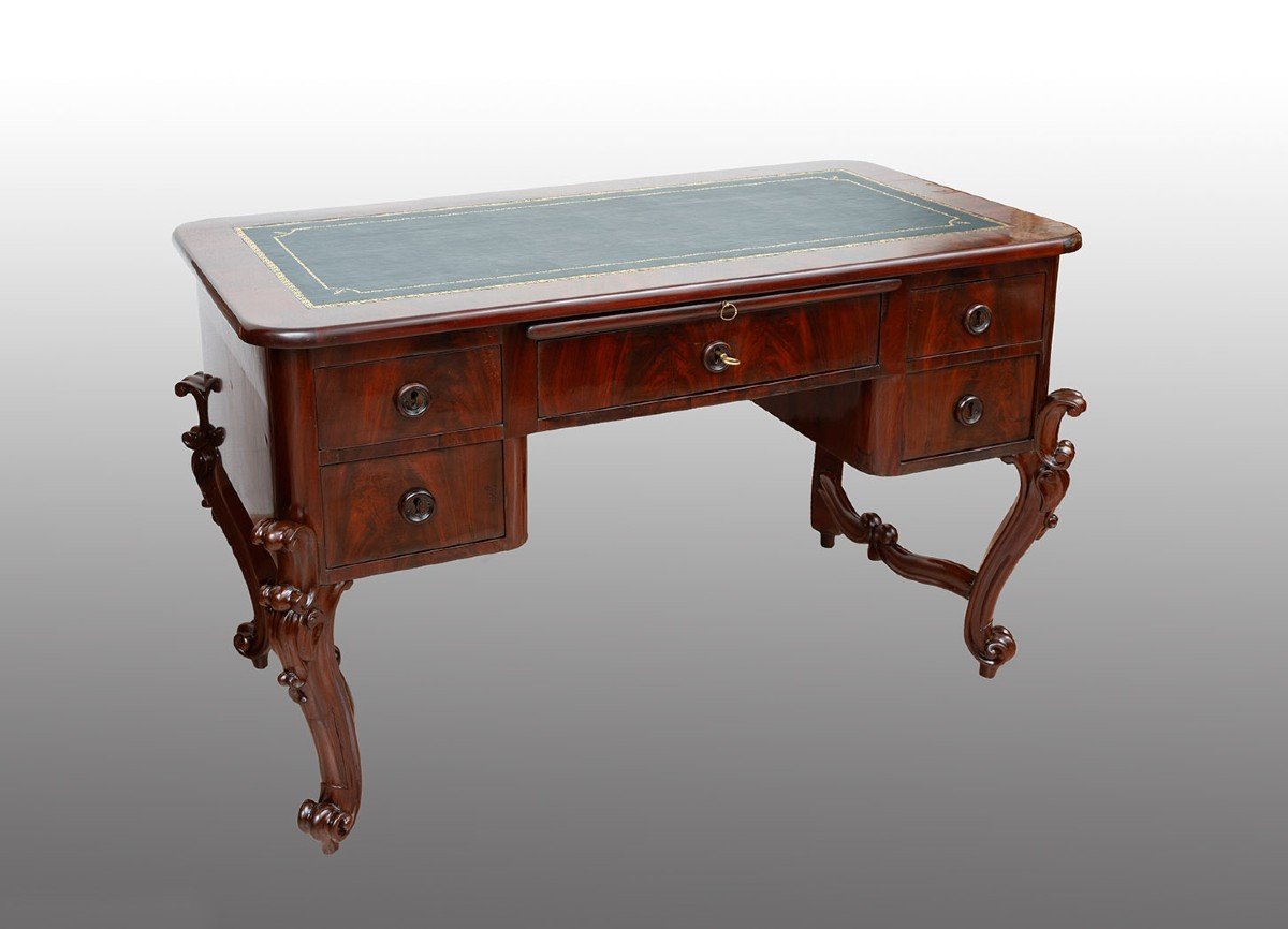 Bureau Ancien Napolitain Louis Philippe, XIXe Siècle.