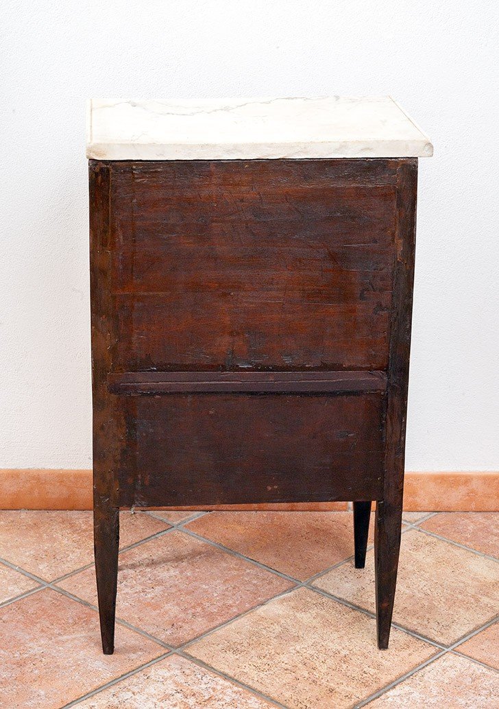 Antique Louis XVI Neapolitan Bedside Table, 18th Century Period.-photo-1