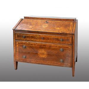 Antique Louis XVI Desk, Lombardy, 18th Century.