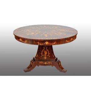 Antique Sicilian Table From The 19th Century.