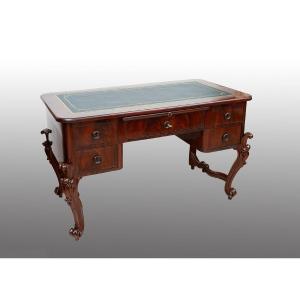 Antique Louis Philippe Neapolitan Desk, 19th Century.