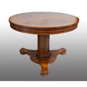 Antique Neapolitan Coffee Table From The Early 19th Century.