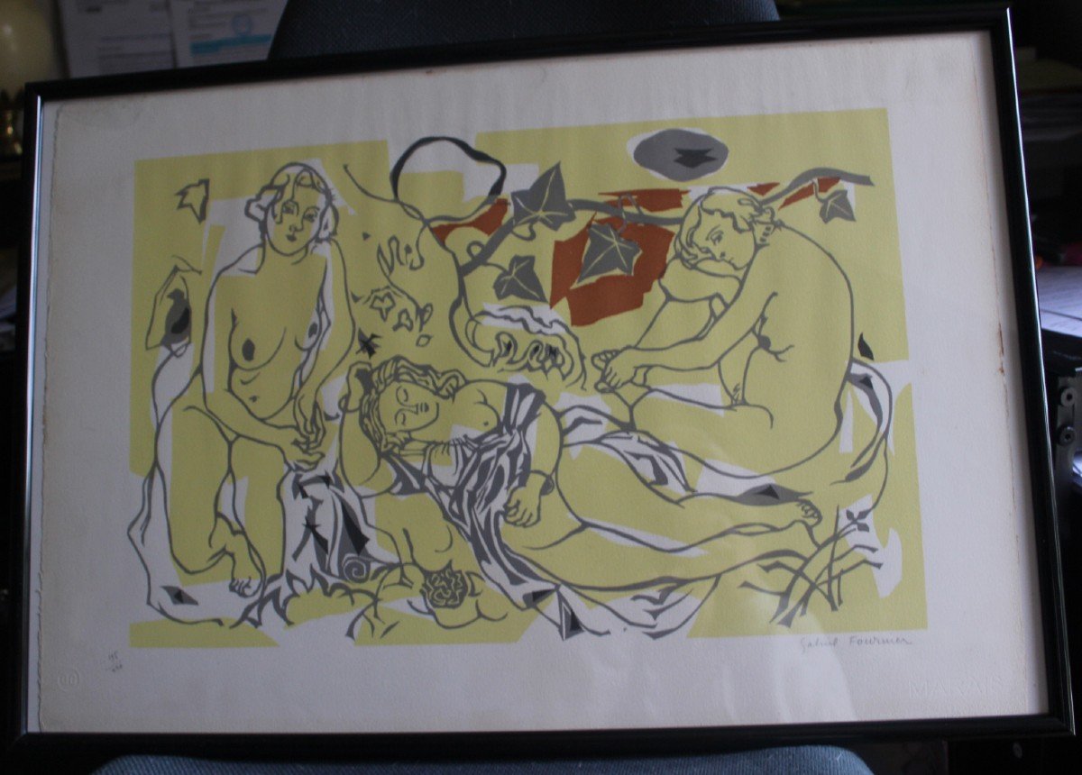 LITHOGRAPHIE Moderne De Gabriel Fournier