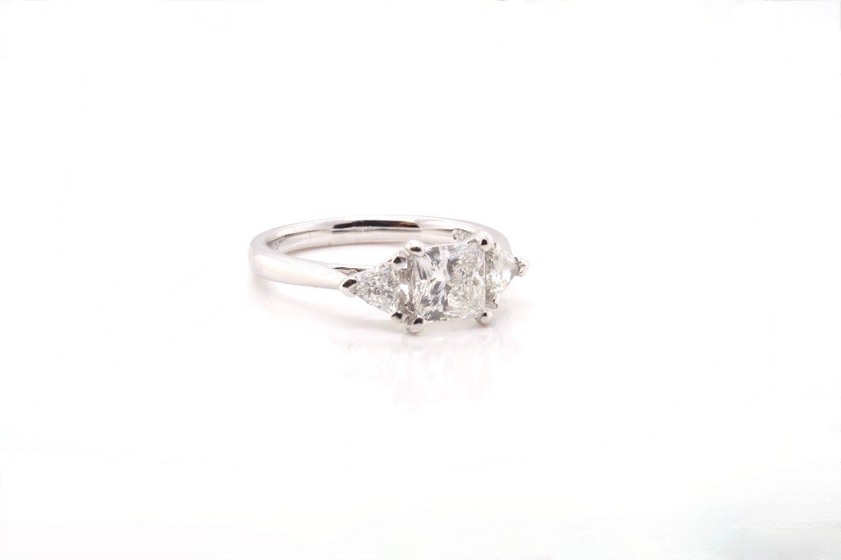 Princess Cut Diamond Ring 0.92ct F Vs1-photo-4