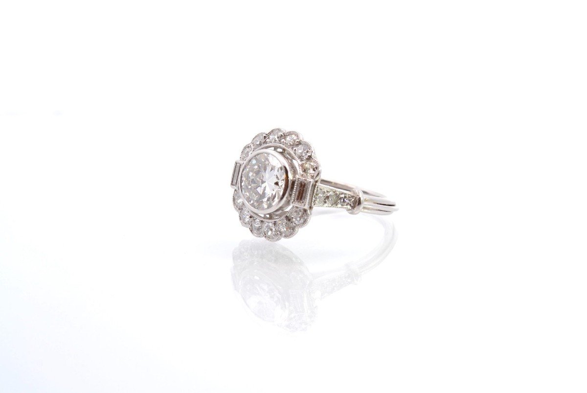 Art Deco Diamond Ring-photo-4