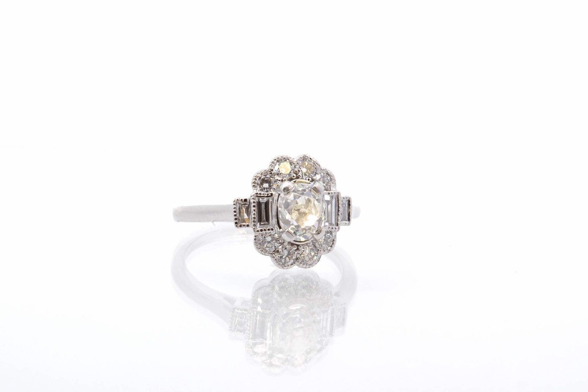 Diamond Ring In 18k White Gold-photo-3