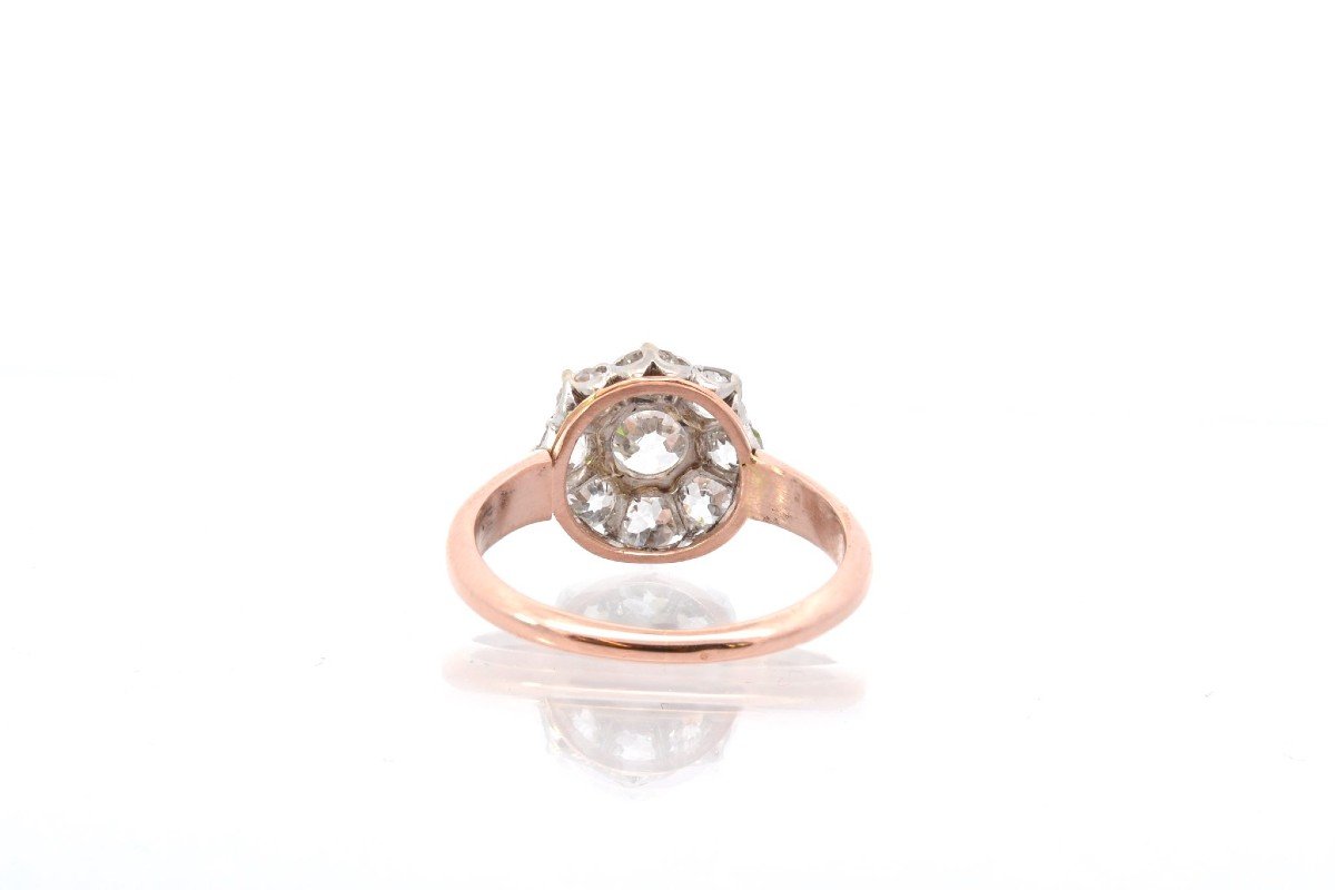 Old Diamond Ring In 18k Rose Gold-photo-1