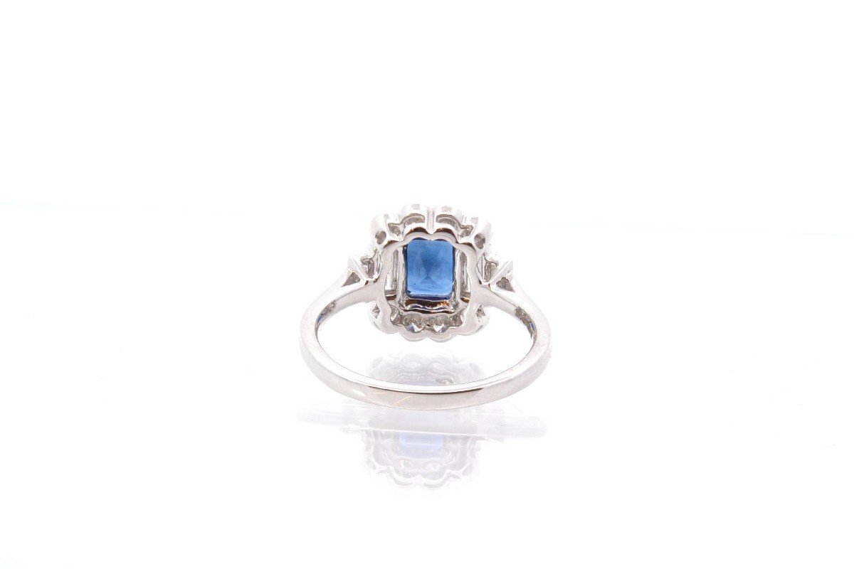 Second-hand Sapphire And Diamond Ring-photo-1