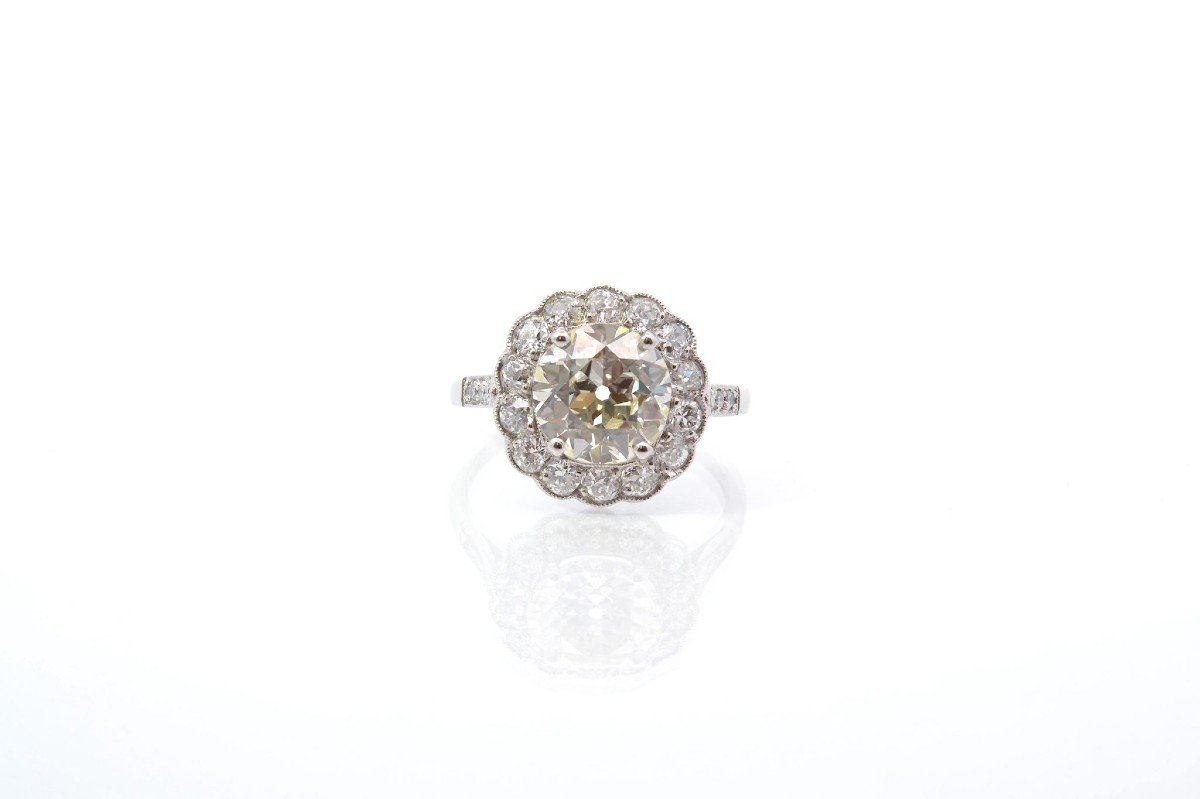 Bague Marguerite Diamants De 2,44cts-photo-2