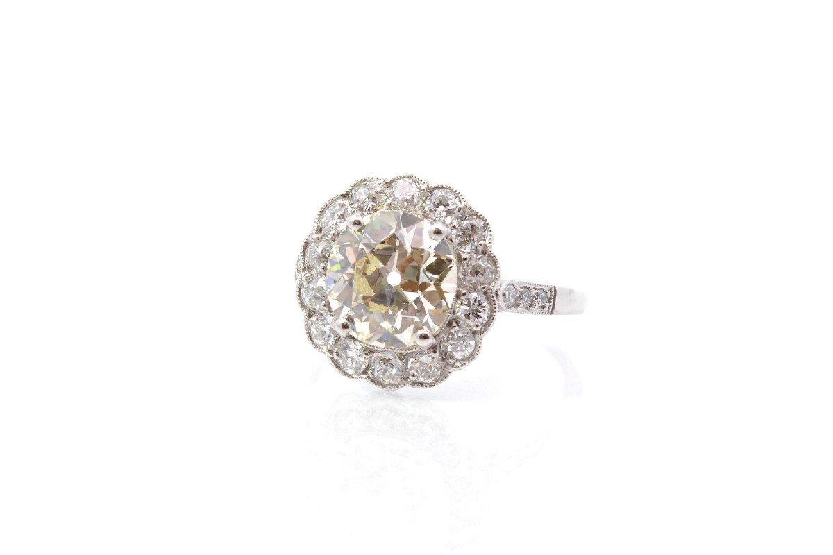 Bague Marguerite Diamants De 2,44cts