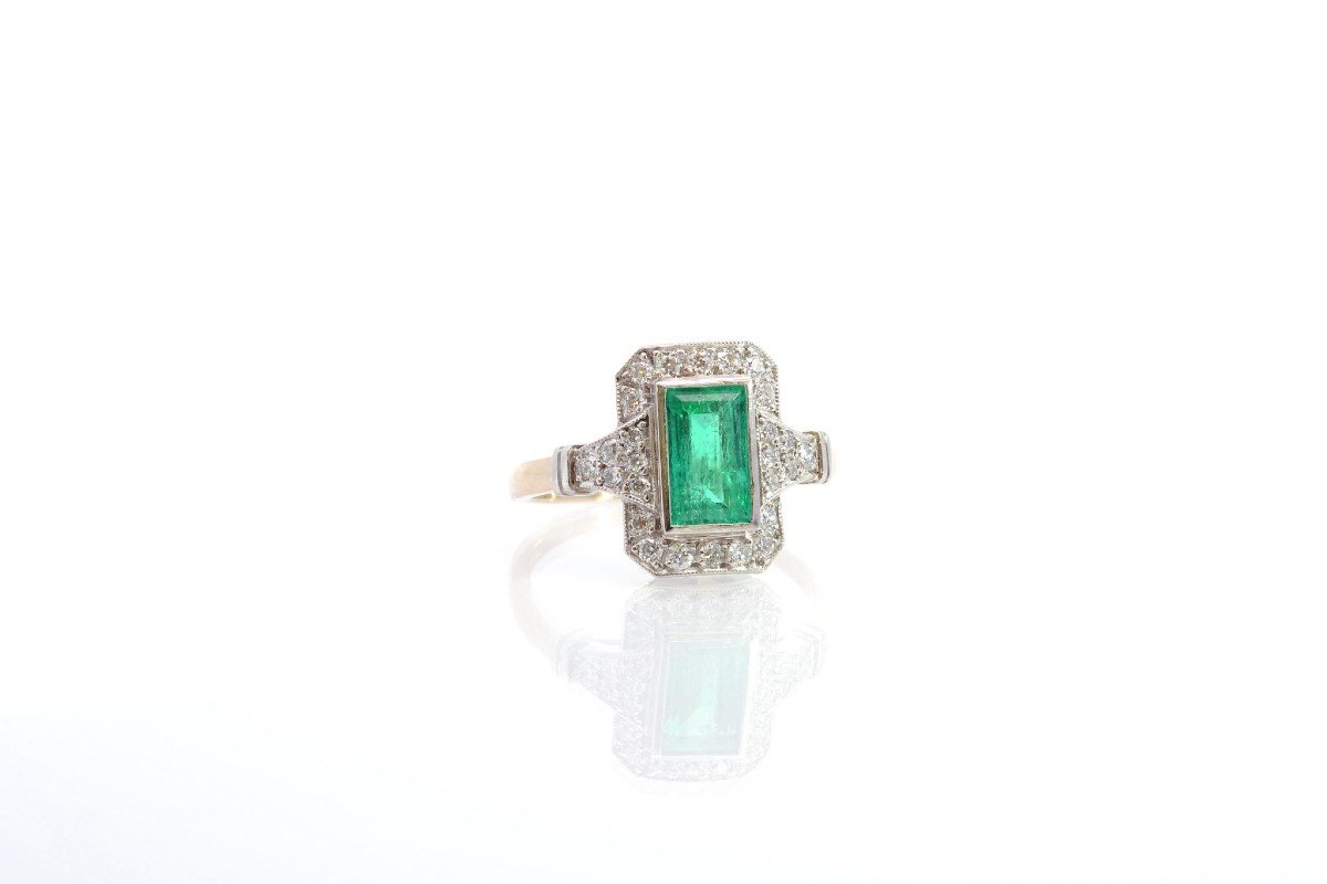 Certified Colombian Emerald Ring-photo-3