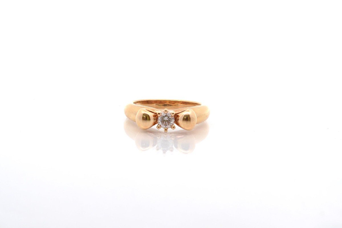 Chaumet Diamond Ring In 18k Yellow Gold-photo-2