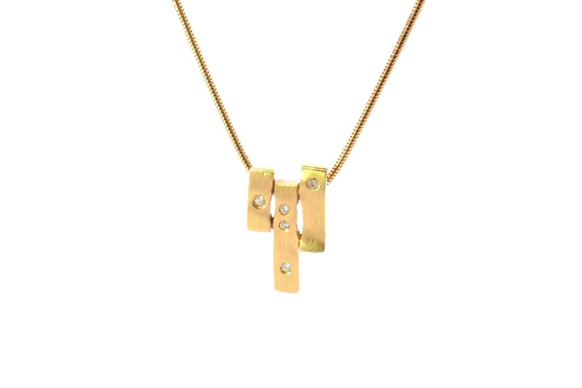 Collier H. Stern En Or Jaune 18k Et Diamants