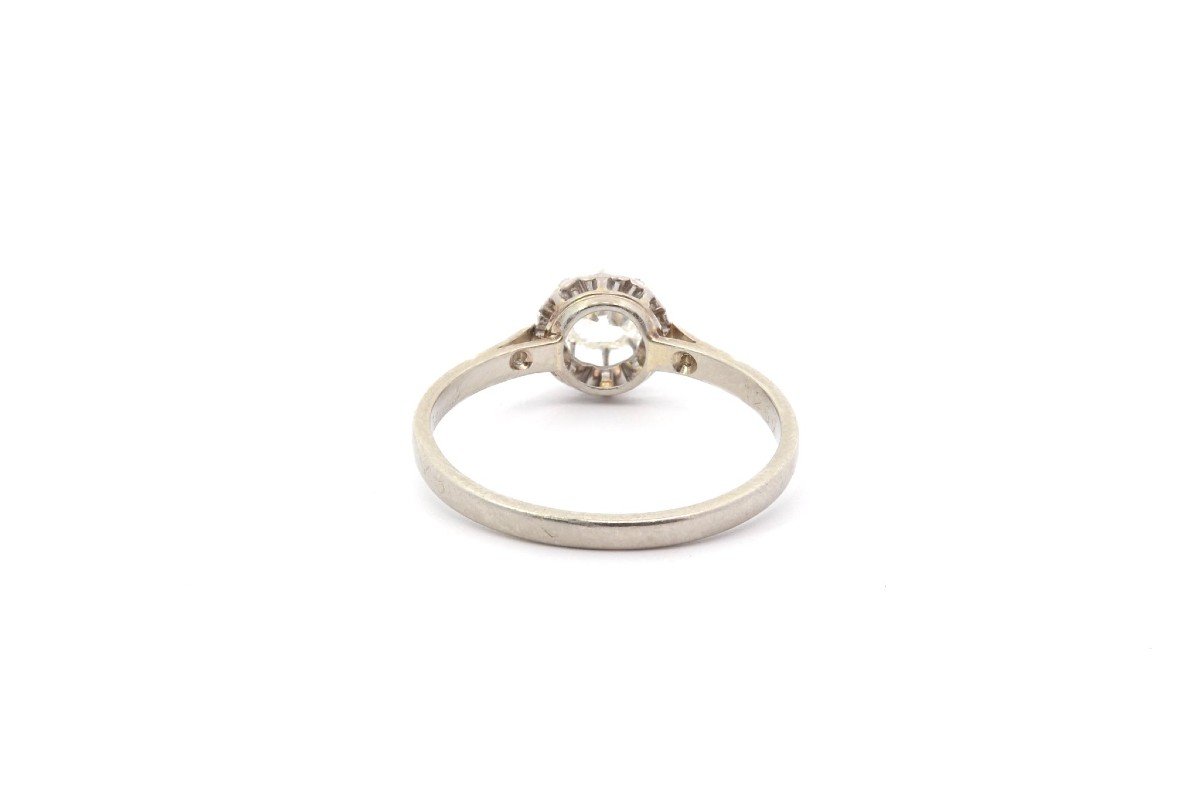 Bague Solitaire Diamant En Or Blanc 18k-photo-1