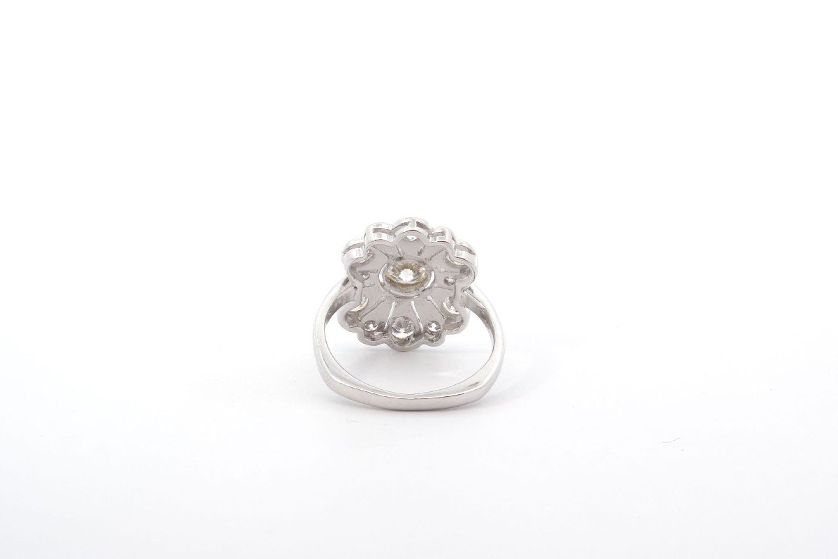 Bague Diamants En Or Blanc 14k-photo-1