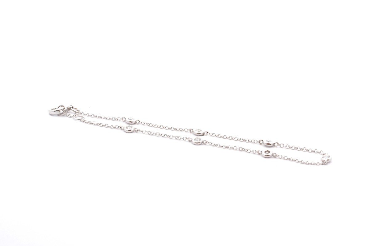 18k White Gold Diamond Bracelet-photo-3