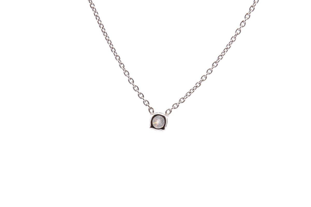 Collier Diamant En Or Blanc 18k-photo-3