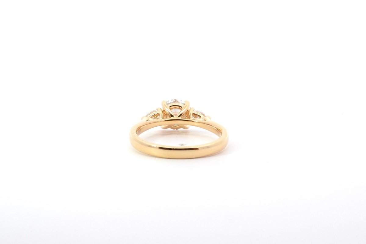 1.03cts D/vs2 Diamond Ring In 18k Gold-photo-1