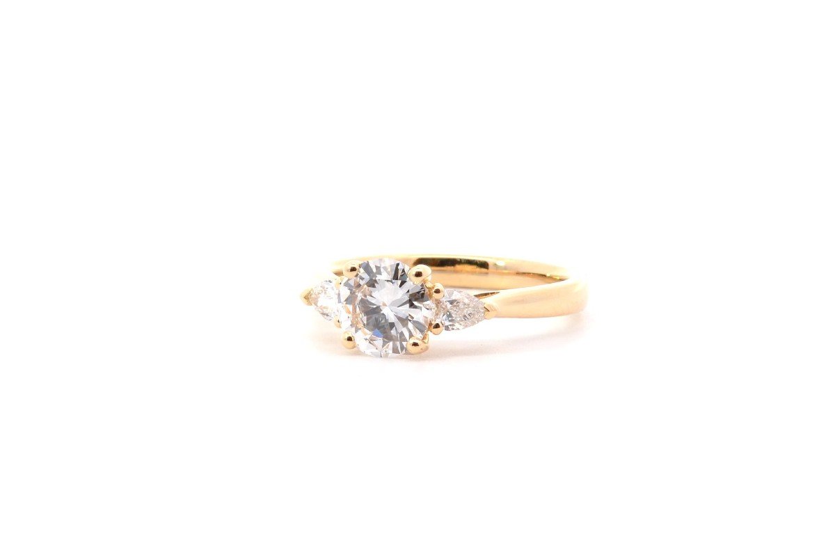 1.03cts D/vs2 Diamond Ring In 18k Gold