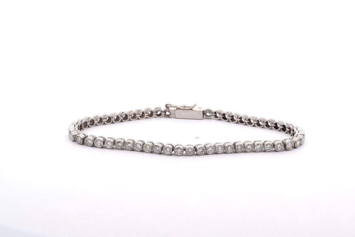 Bracelet Diamants En Platine-photo-2