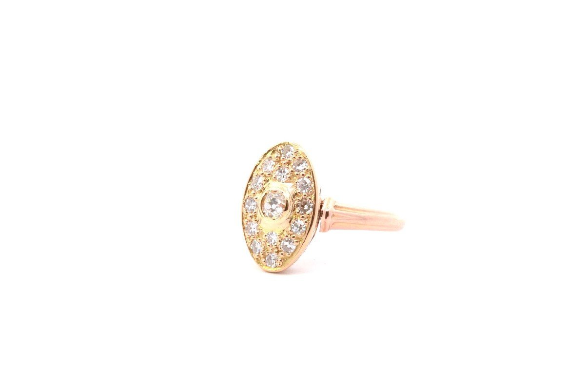 Bague Vintage Diamants En Or 18k