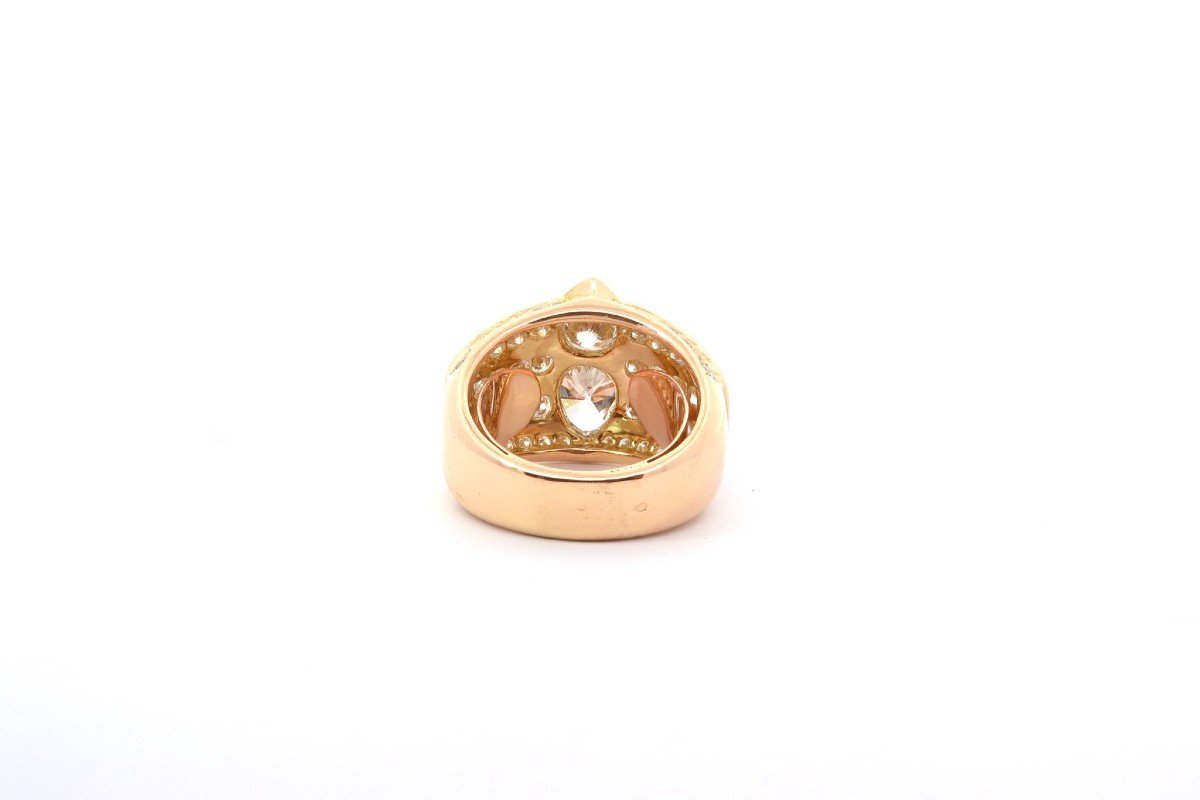 18k Yellow Gold Diamond Ring-photo-1