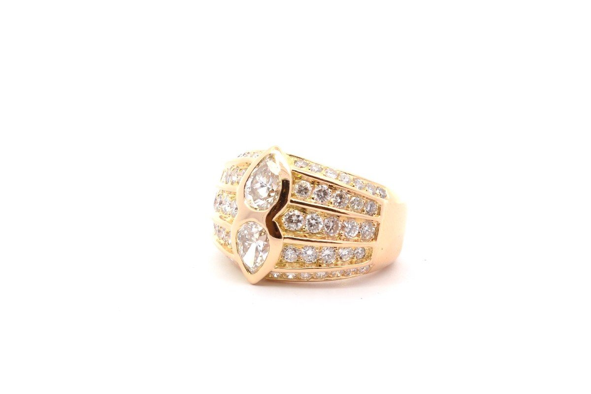 18k Yellow Gold Diamond Ring