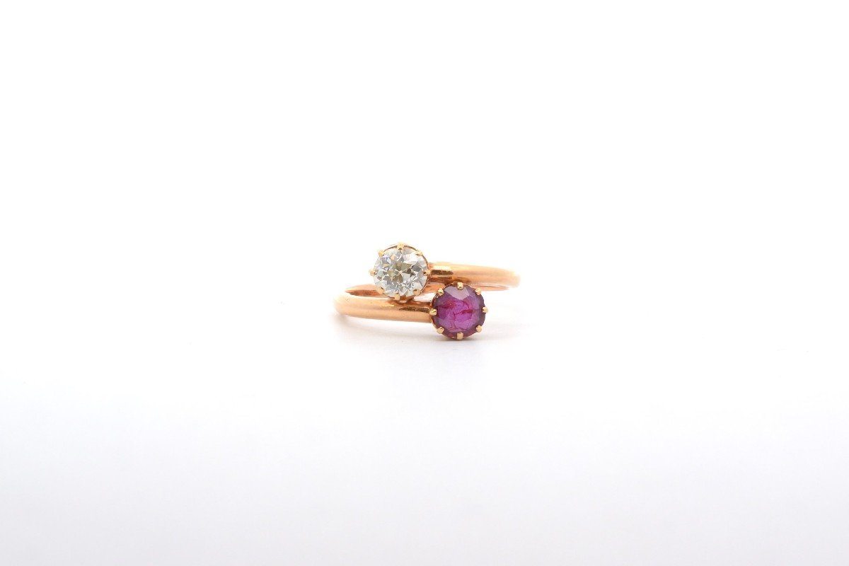 You And Me Diamond And Ruby Ring-photo-2