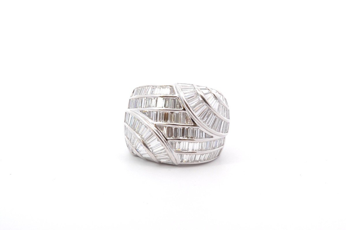 18k White Gold Diamond Pave Ring