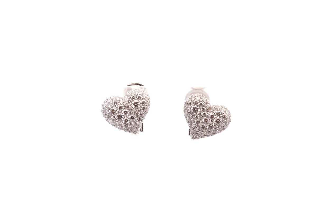 Boucles D’oreilles Koenig Diamants En Or 18k