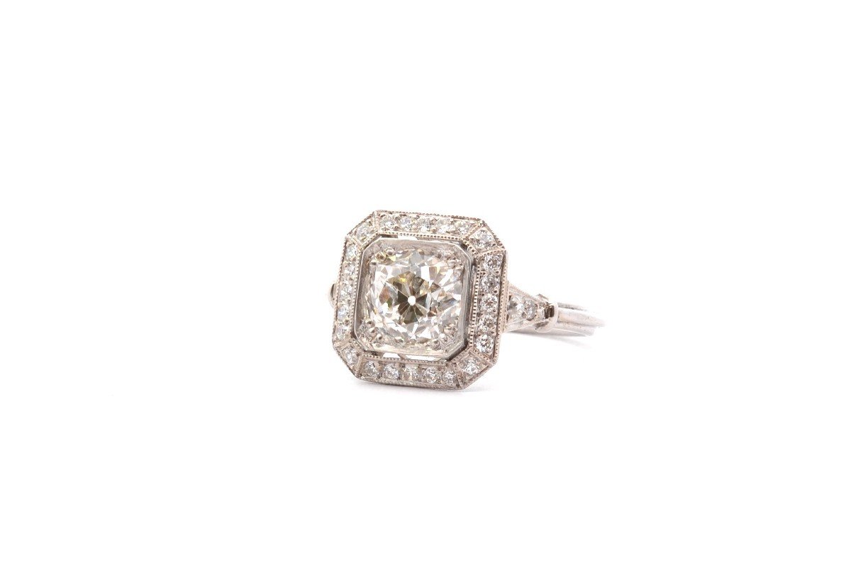 Art Deco Diamond Ring 1.60cts K/p1