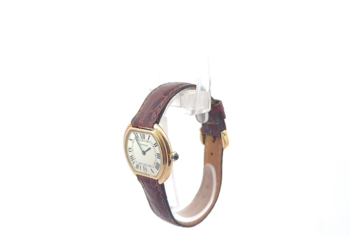 Cartier Ellipse Watch In 18k Yellow Gold-photo-4