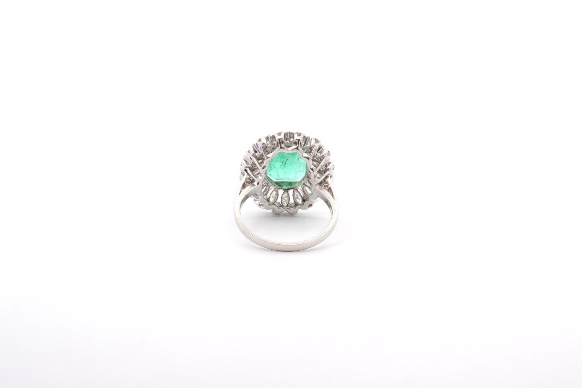 Emerald Ring 3.97cts And Diamonds-photo-1