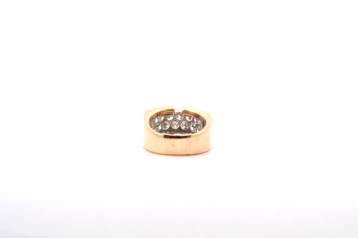 Bague Vintage Diamants En Or 18k-photo-1