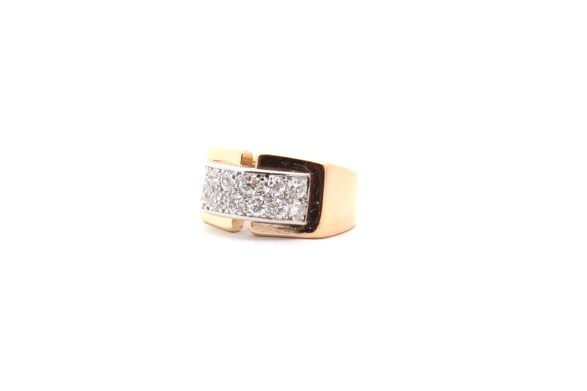 Bague Vintage Diamants En Or 18k