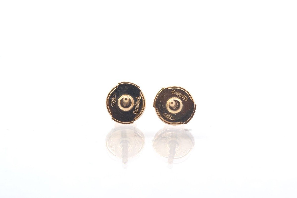 Gold Diamond Stud Earrings-photo-3